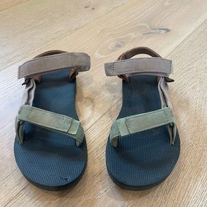 Teva Multi-colored Velcro Sandals Size: 8